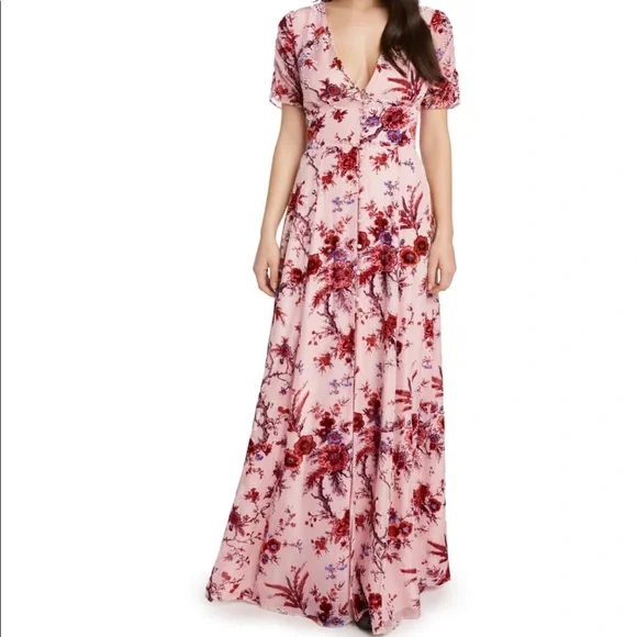 Spring dress- Willow & Clay beautiful long dress NWT cute - Picture 2 of 6